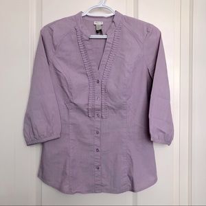 Dynamite Lilac Button Down Shirt